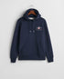 Gant Archive Shield Hoodie Navy
